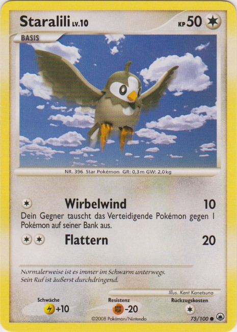 Staralili 75 — Majestic Dawn (German Pokémon TCG card)