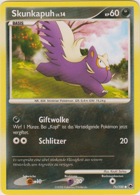 Skunkapuh 76 — Majestic Dawn (German Pokémon TCG card)