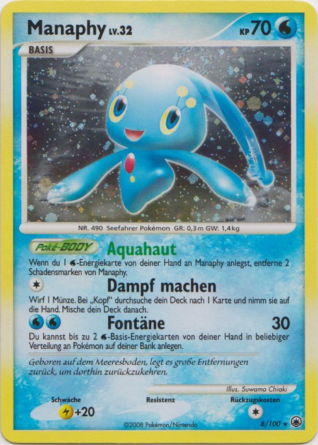 Manaphy 8 — Majestic Dawn (German Pokémon TCG card)