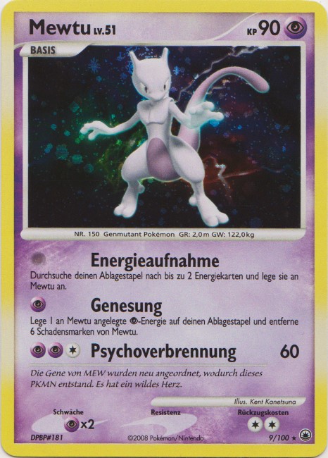 Mewtu 9 — Majestic Dawn (German Pokémon TCG card)