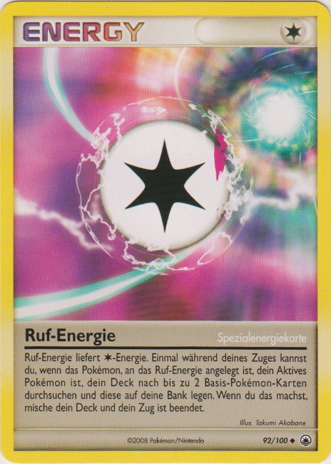 Ruf-Energie 92 — Majestic Dawn (German Pokémon TCG card)