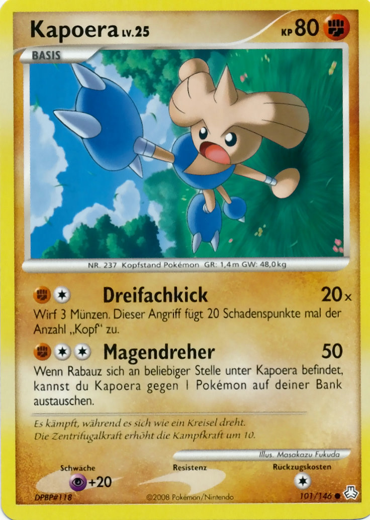 Kapoera 101 — Legends Awakened (German Pokémon TCG card)
