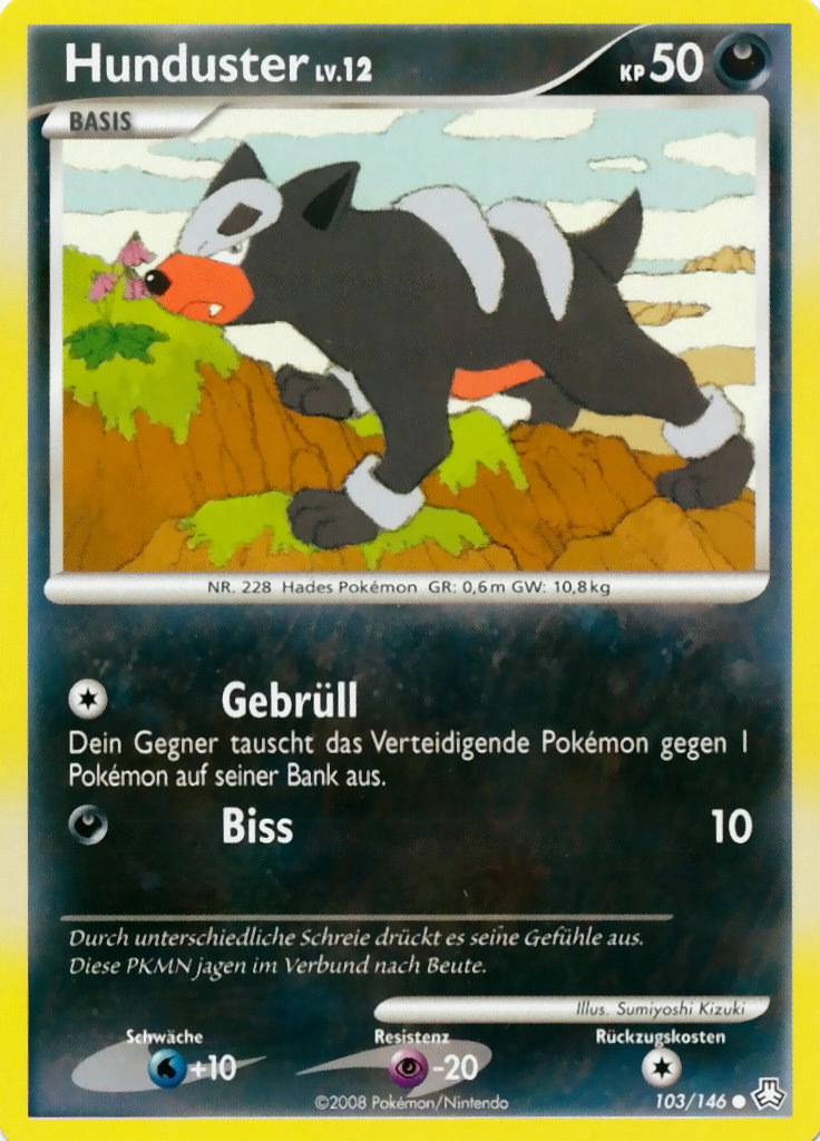 Hunduster 103 — Legends Awakened (German Pokémon TCG card)