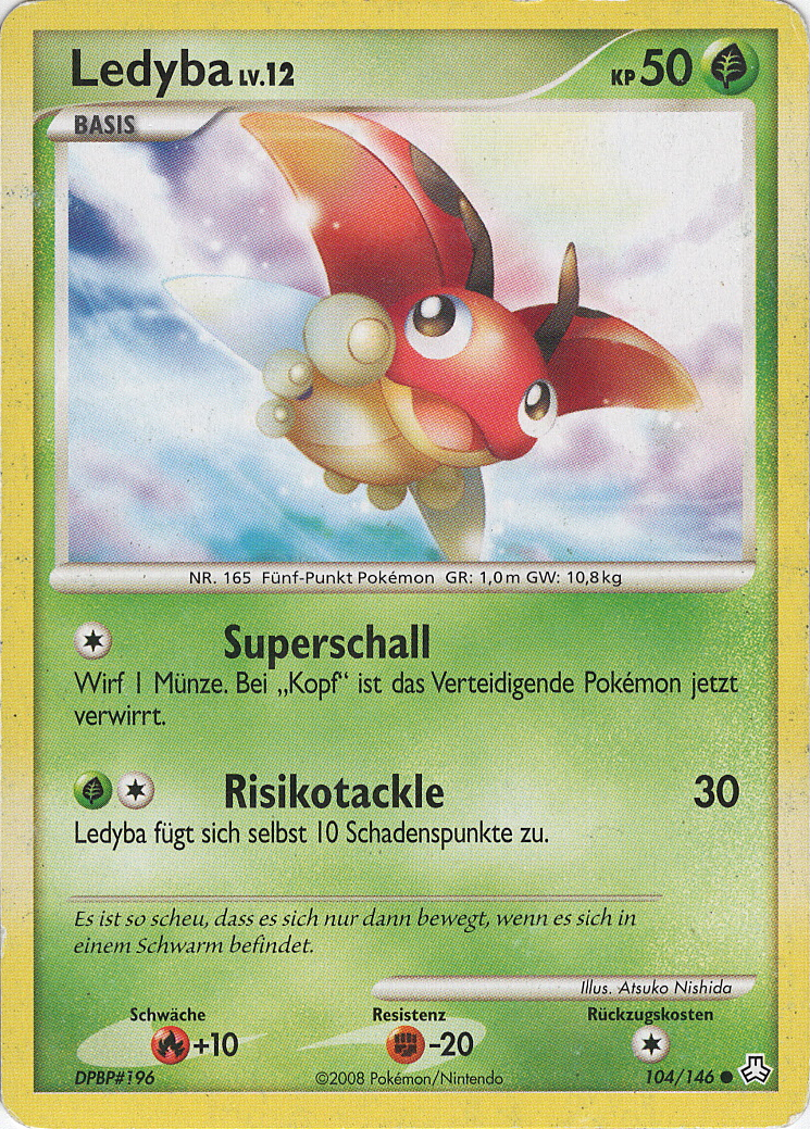 Ledyba 104 — Legends Awakened (German Pokémon TCG card)