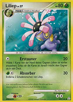 Liliep 105 — Legends Awakened (German Pokémon TCG card)