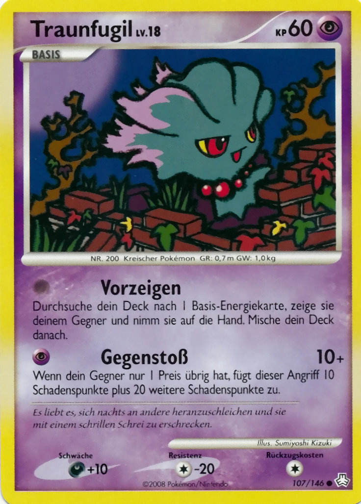 Traunfugil 107 — Legends Awakened (German Pokémon TCG card)