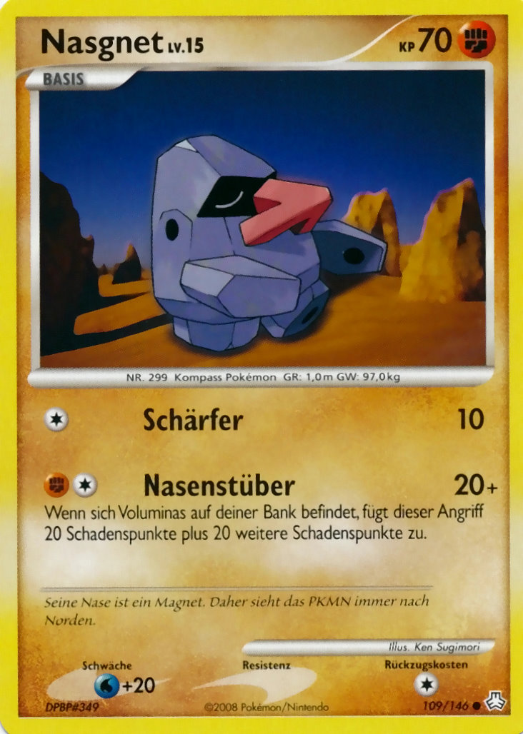 Nasgnet 109 — Legends Awakened (German Pokémon TCG card)