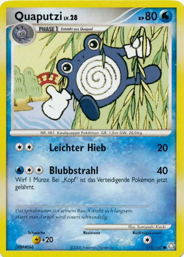 Quaputzi 115 — Legends Awakened (German Pokémon TCG card)