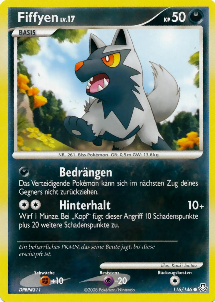 Fiffyen 116 — Legends Awakened (German Pokémon TCG card)