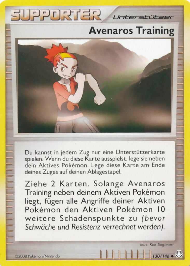 Avenaros Training 130 — Legends Awakened (German Pokémon TCG card)