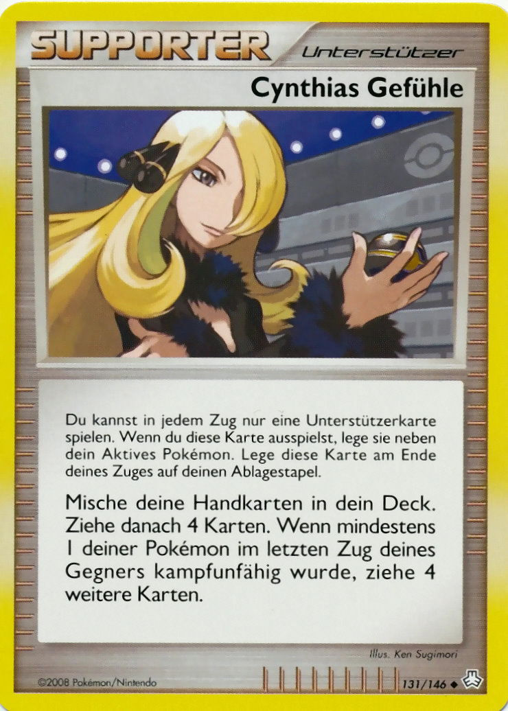 Cynthias Gefühle 131 — Legends Awakened (German Pokémon TCG card)