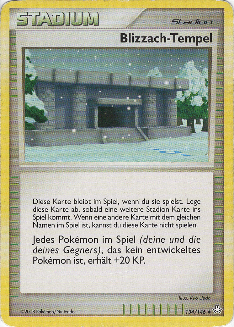 Blizzach-Tempel 134 — Legends Awakened (German Pokémon TCG card)