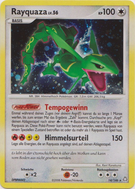 Rayquaza 14 — Legends Awakened (German Pokémon TCG card)
