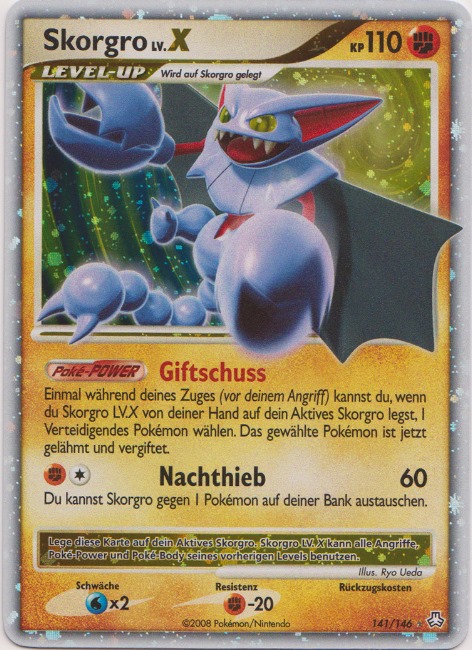 Skorgro 141 — Legends Awakened (German Pokémon TCG card)