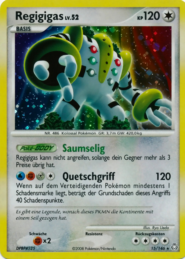 Regigigas 15 — Legends Awakened (German Pokémon TCG card)