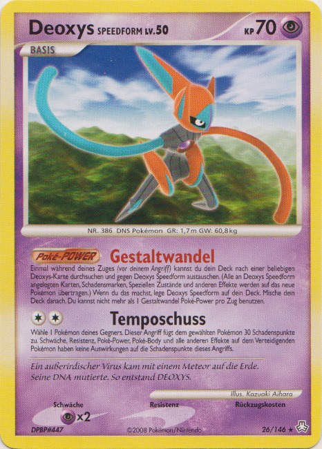 Deoxys Initiativform 26 — Legends Awakened (German Pokémon TCG card)