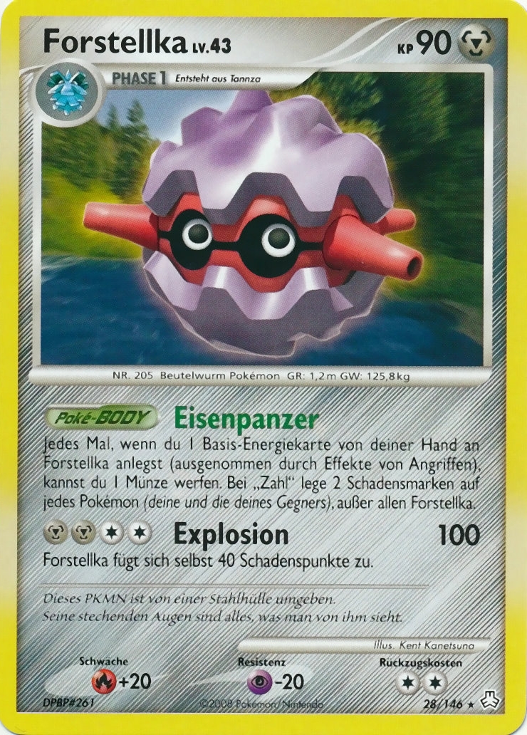 Forstellka 28 — Legends Awakened (German Pokémon TCG card)