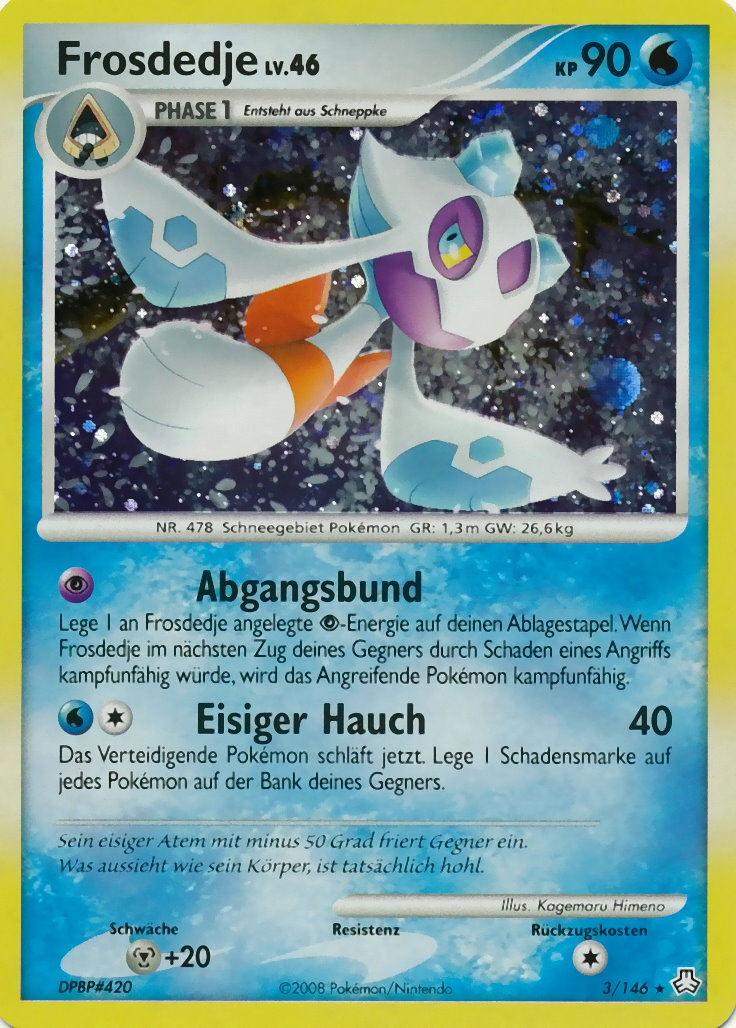 Frosdedje 3 — Legends Awakened (German Pokémon TCG card)