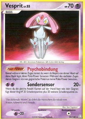 Vesprit 34 — Legends Awakened (German Pokémon TCG card)