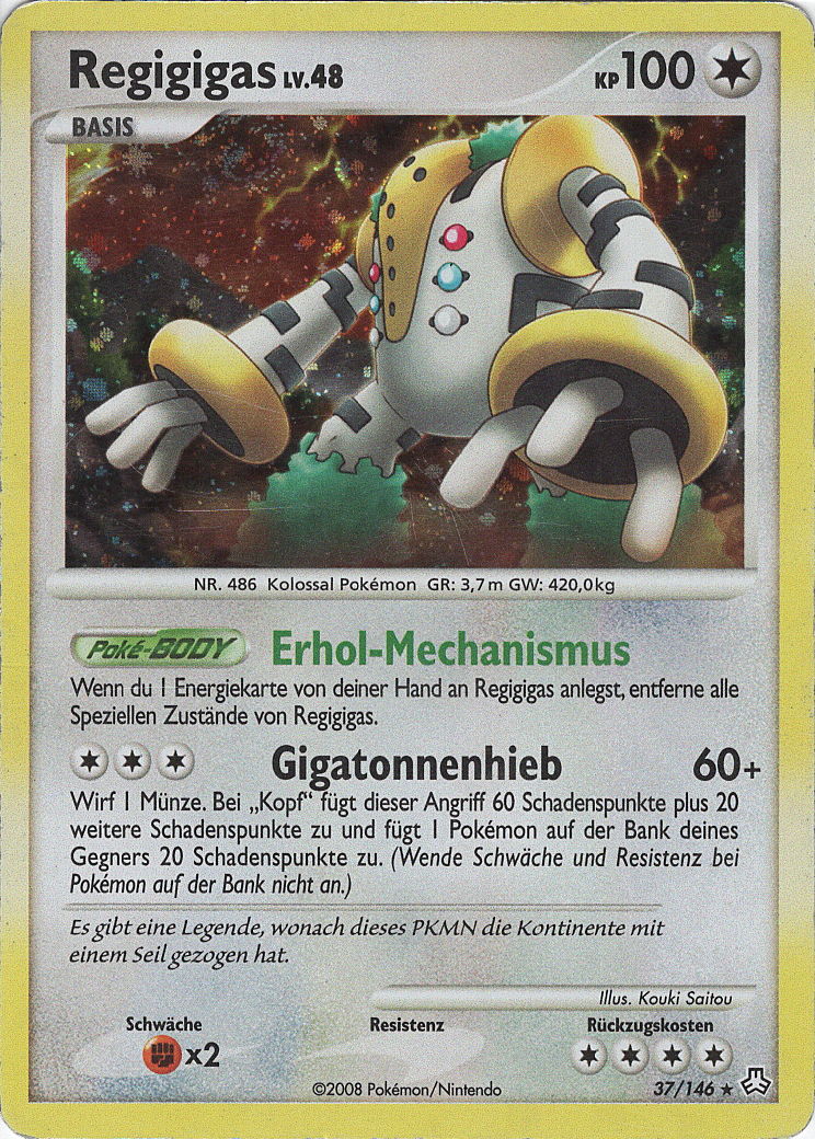 Regigigas 37 — Legends Awakened (German Pokémon TCG card)