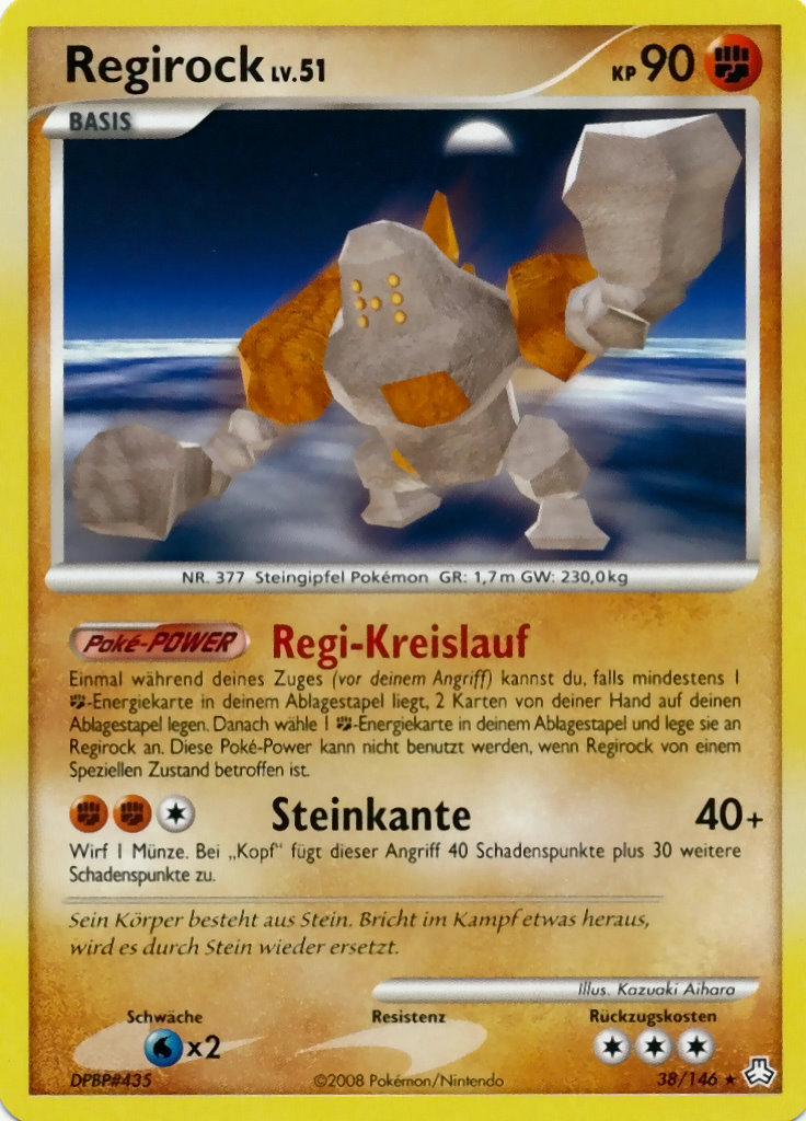 Regirock 38 — Legends Awakened (German Pokémon TCG card)
