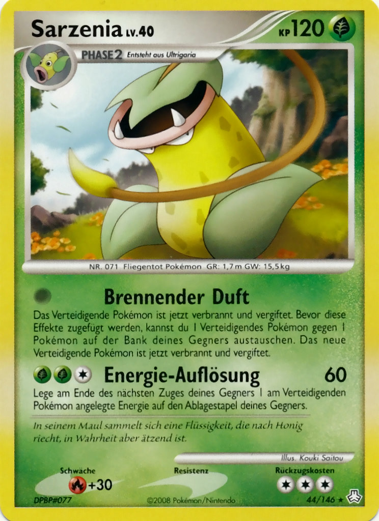 Sarzenia 44 — Legends Awakened (German Pokémon TCG card)