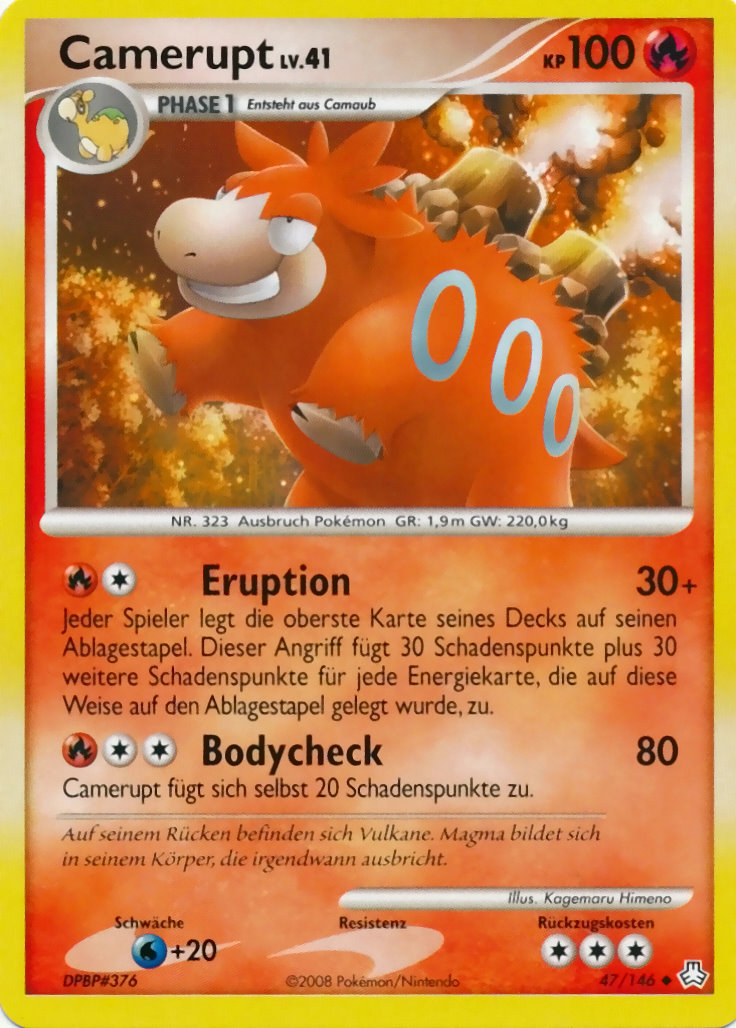 Camerupt 47 — Legends Awakened (German Pokémon TCG card)