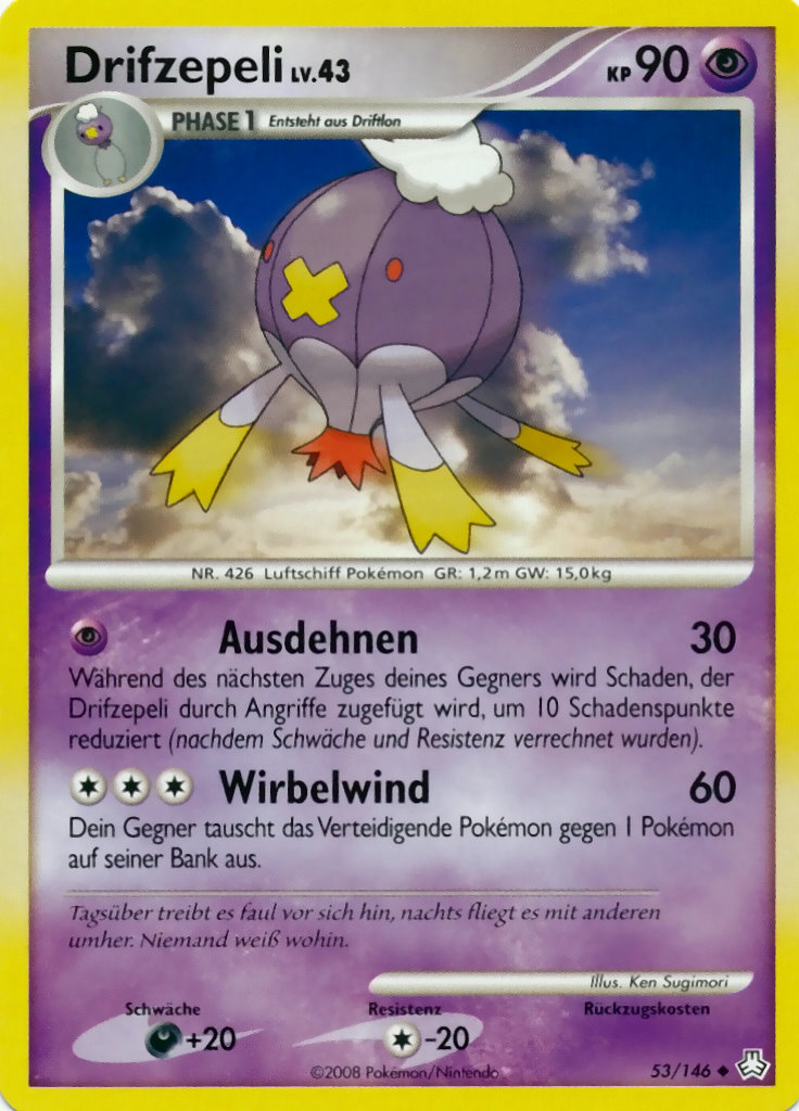 Drifzepli 53 — Legends Awakened (German Pokémon TCG card)