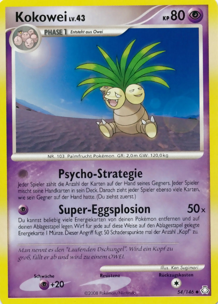 Kokowei 54 — Legends Awakened (German Pokémon TCG card)