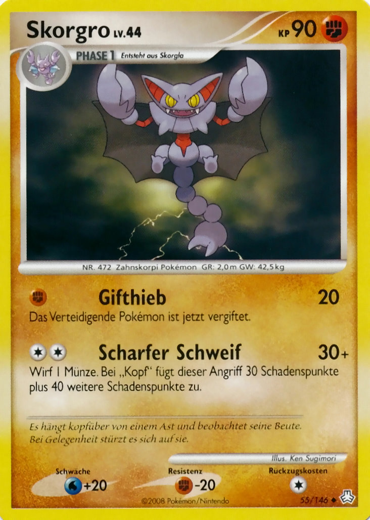 Skorgro 55 — Legends Awakened (German Pokémon TCG card)