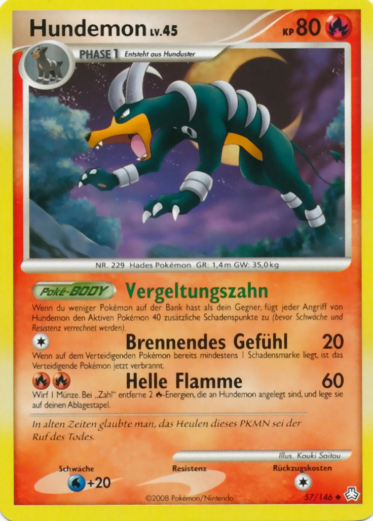 Hundemon 57 — Legends Awakened (German Pokémon TCG card)