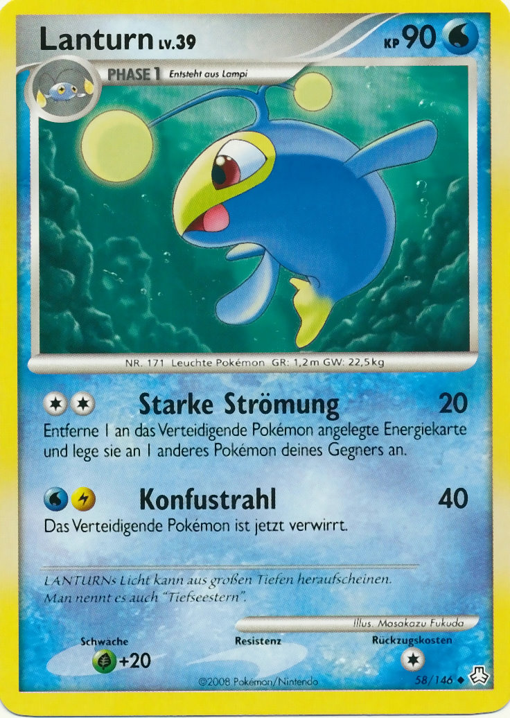 Lanturn 58 — Legends Awakened (German Pokémon TCG card)
