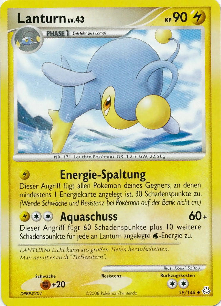 Lanturn 59 — Legends Awakened (German Pokémon TCG card)