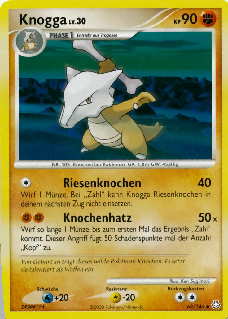 Knogga 63 — Legends Awakened (German Pokémon TCG card)