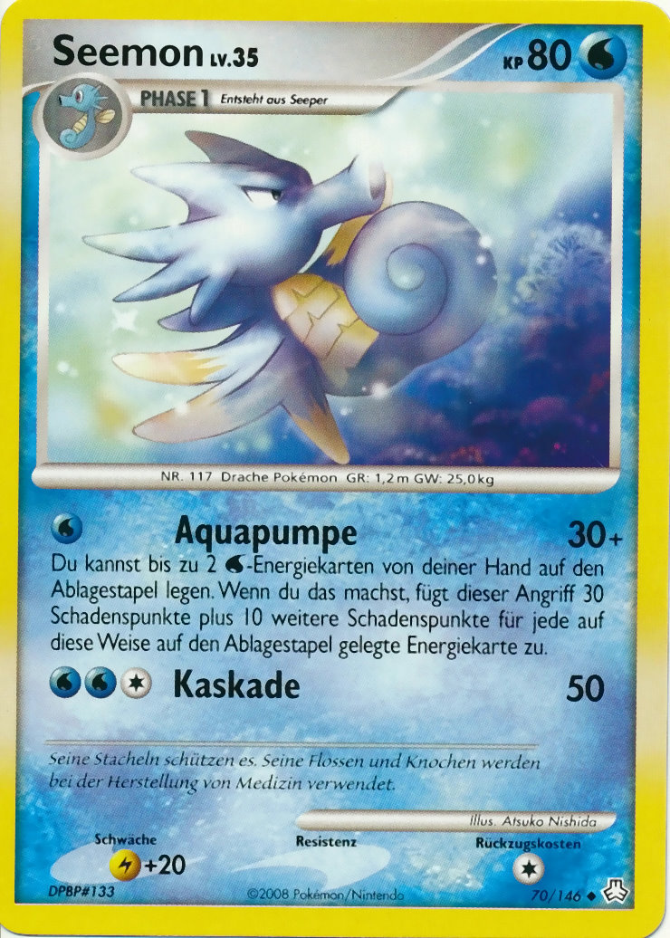 Seemon 70 — Legends Awakened (German Pokémon TCG card)