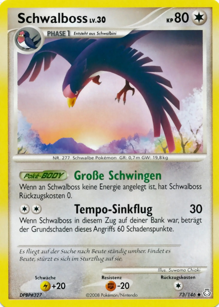 Schwalboss 73 — Legends Awakened (German Pokémon TCG card)