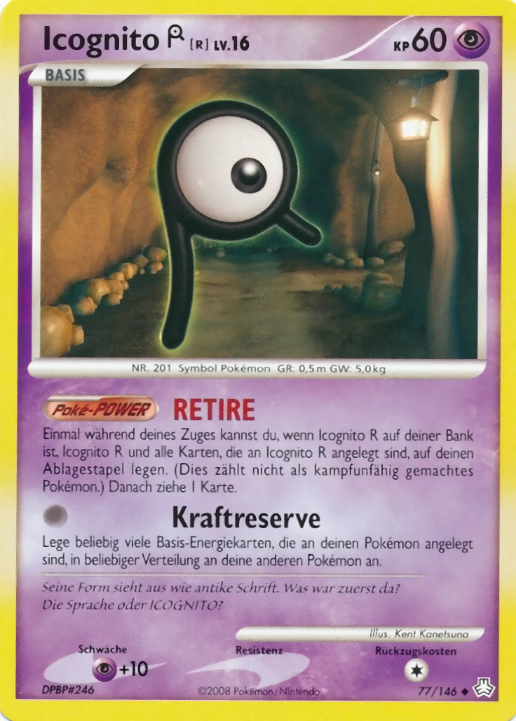 Icognito R 77 — Legends Awakened (German Pokémon TCG card)
