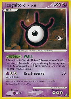 Icognito W 80 — Legends Awakened (German Pokémon TCG card)
