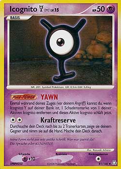 Icognito Y 81 — Legends Awakened (German Pokémon TCG card)