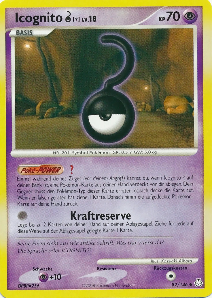 Icognito ? 82 — Legends Awakened (German Pokémon TCG card)