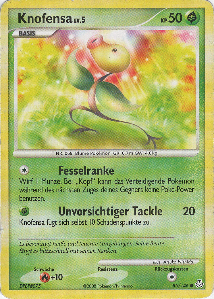 Knofensa 85 — Legends Awakened (German Pokémon TCG card)