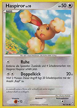 Haspiror 86 — Legends Awakened (German Pokémon TCG card)