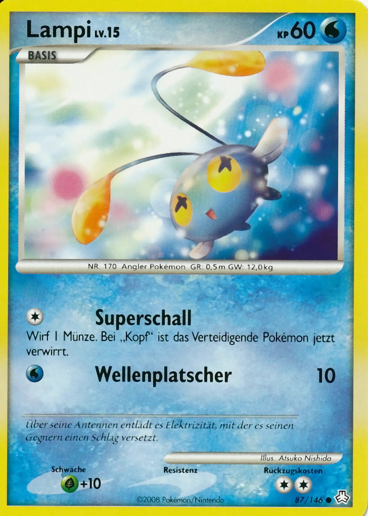 Lampi 87 — Legends Awakened (German Pokémon TCG card)