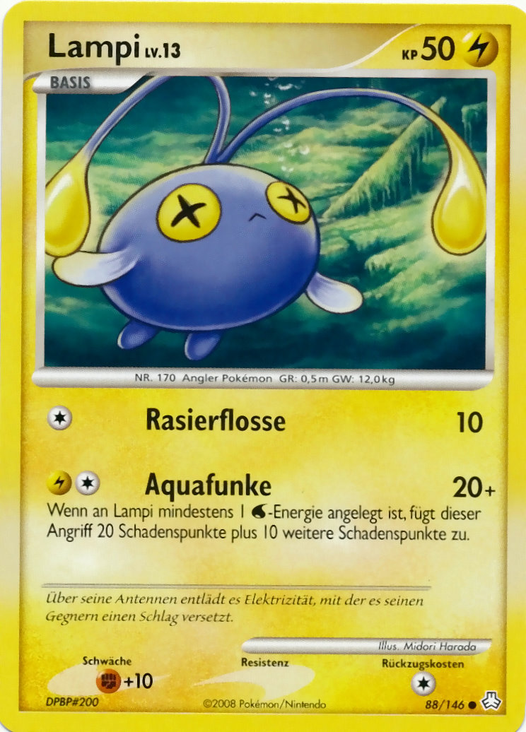 Lampi 88 — Legends Awakened (German Pokémon TCG card)
