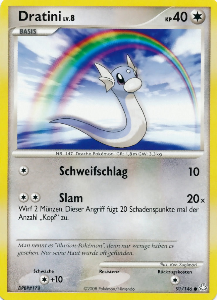 Dratini 91 — Legends Awakened (German Pokémon TCG card)