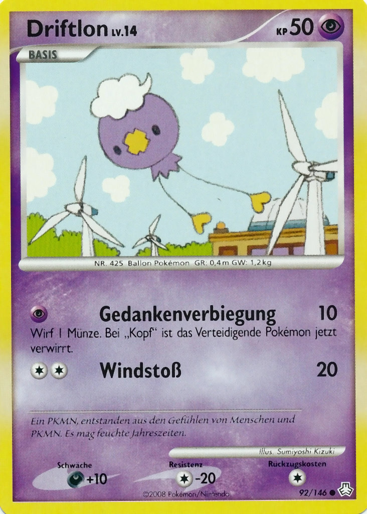 Driftlon 92 — Legends Awakened (German Pokémon TCG card)