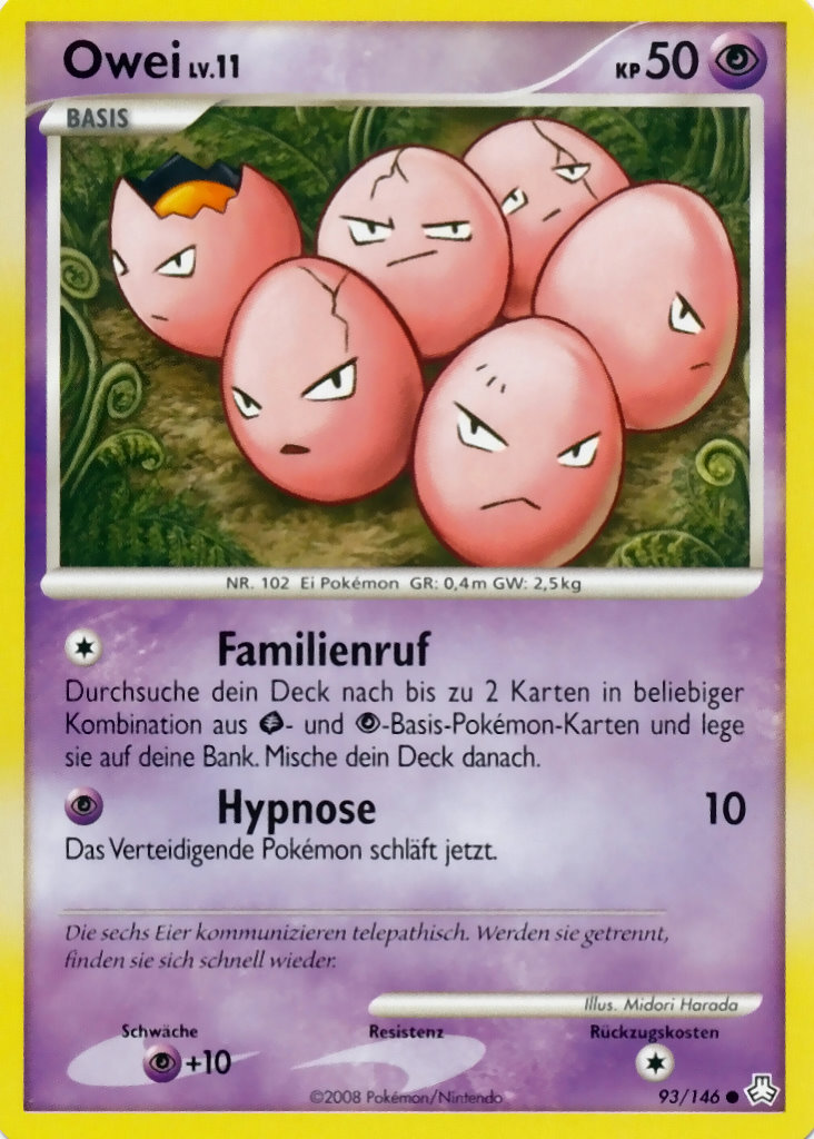 Owei 93 — Legends Awakened (German Pokémon TCG card)