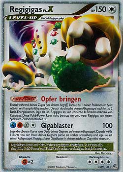 Regigigas 100 — Stormfront (German Pokémon TCG card)