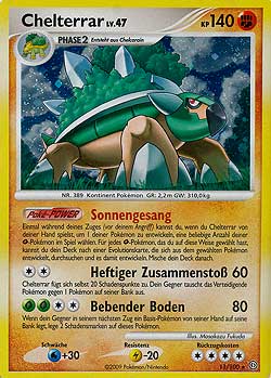 Chelterrar 11 — Stormfront (German Pokémon TCG card)