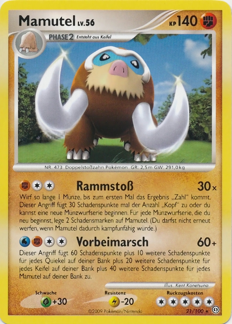 Mamutel 21 — Stormfront (German Pokémon TCG card)